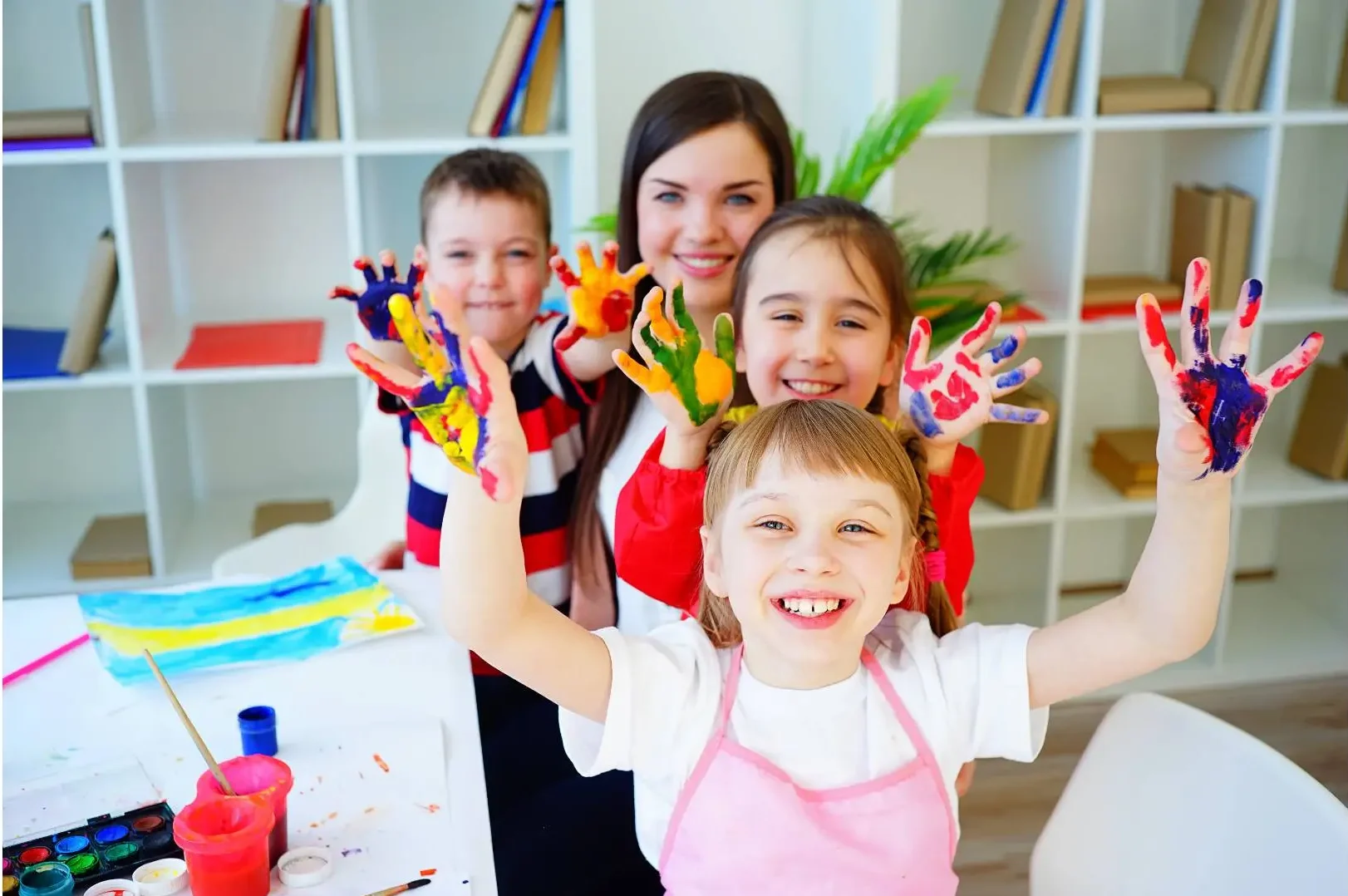 Young children playing in a nursery classroom near Benahavís