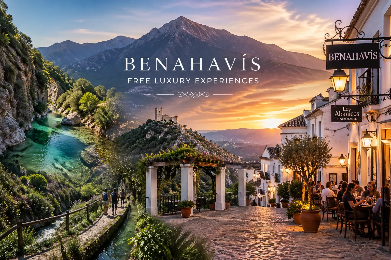 Free luxury experiences in Benahavís including mountain views river walks and village atmosphere