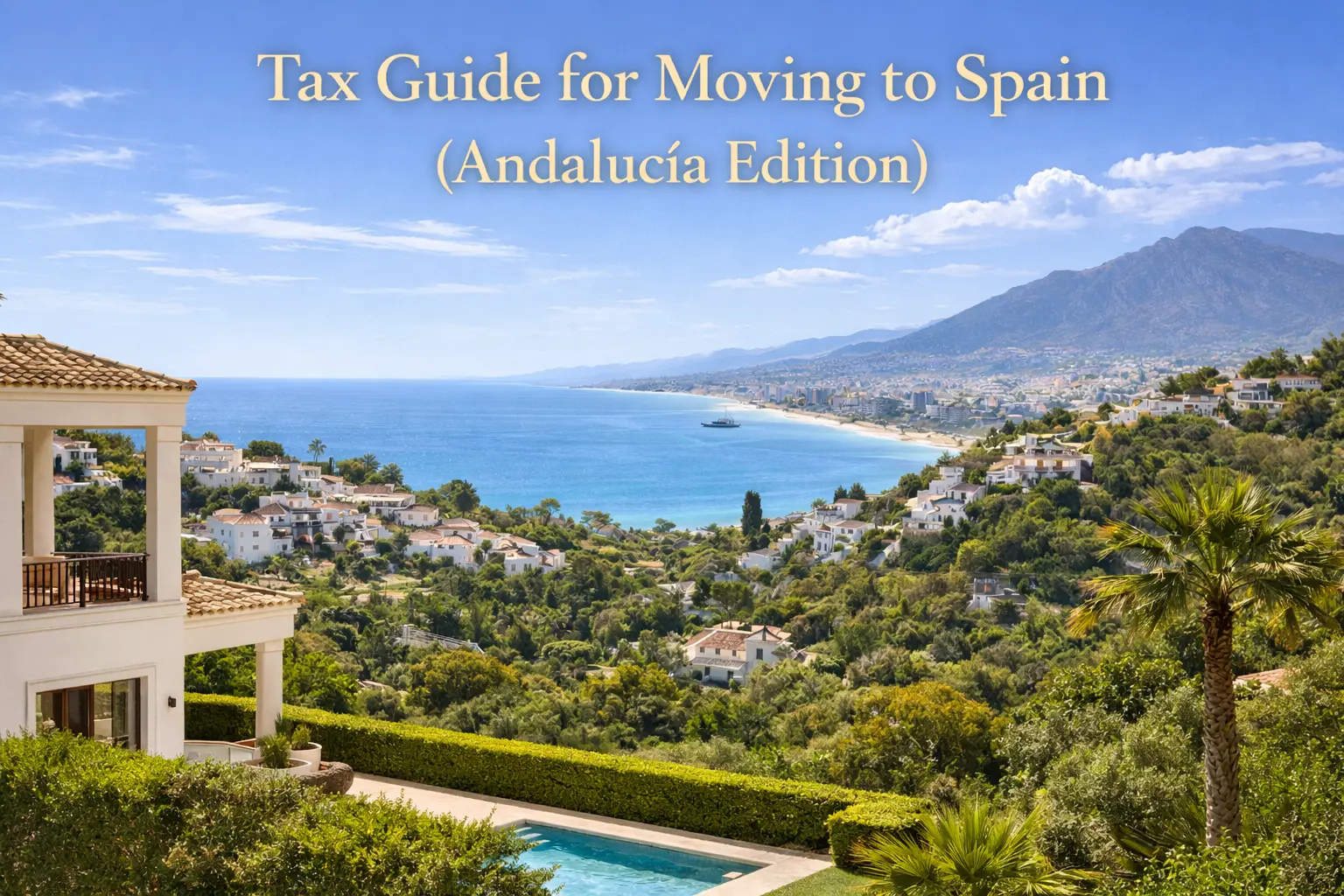 Tax guide for moving to Spain Andalucía with Benahavís property and Costa del Sol views